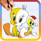 Как рисовать Tweety Pie шаг за шагом. on 9Apps