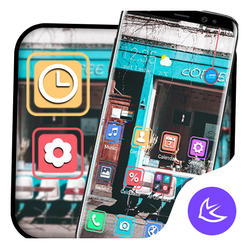 Street Old Cafe APUS Launcher theme icon