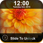 Slide Screen Lock Flower icon
