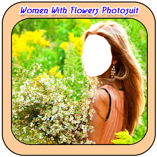 Women With Flowers Photo Suit icon