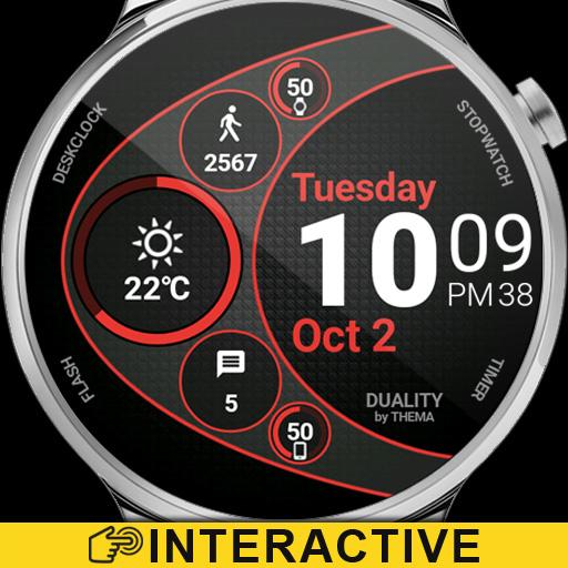 ikon Duality Watch Face &amp; Clock Widget