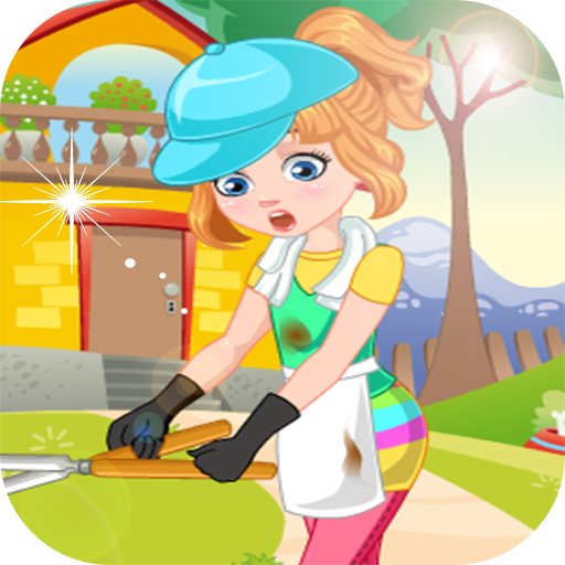 Clumsy gardener laundry  : Games For Girls icon