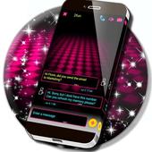 Dark Pink Neon SMS иконка