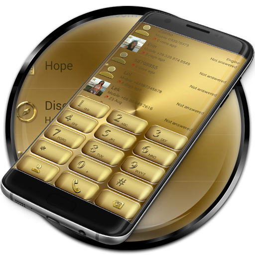 Dialer Solid Gold Theme for Drupe and ExDialer icon