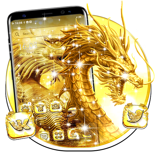 Golden Dragon Theme Launcher icon