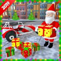 Santa Claus Stunt Car Christmas Gift Delivery