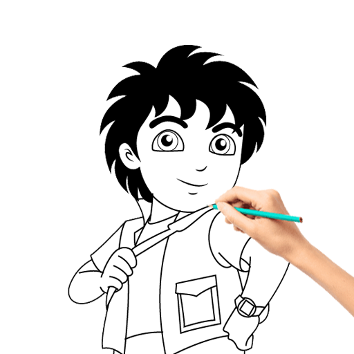 how to draw cartoons icon