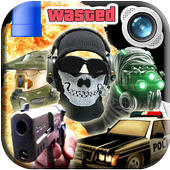 Gaming Photo Editor: Night Vision Shooter Sticker icon