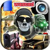 Gaming Photo Editor: Night Vision Shooter Sticker