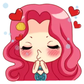 Princess Mermaid Stickers for WhatsApp icon