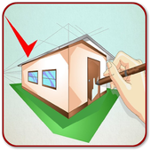 How to Draw a House icon