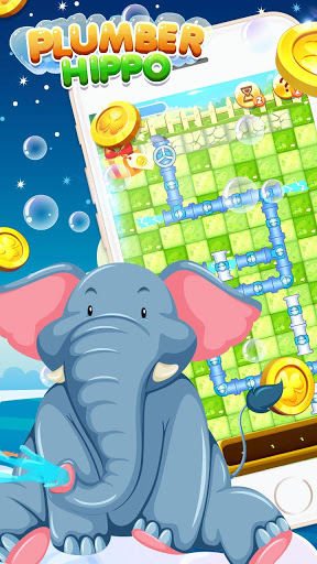 Bathe Hippo - Connect Pipes screenshot 1
