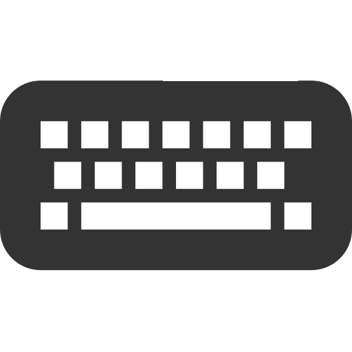 Simple Large Button Keyboard icon