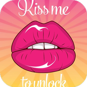 Kiss Me To Unlock HD Lock Screen أيقونة