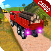 Cargo truck drive sim icon