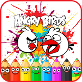 Coloring  Angry Bird for Kids icon