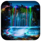 Magic Blue Watter Fall Live Wallpaper