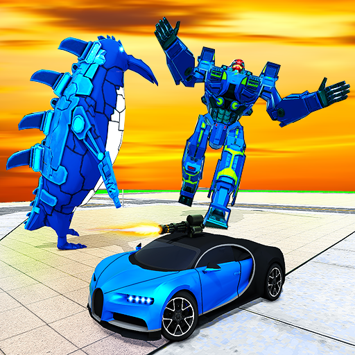 Penguin Robot Car Battle:Real Transforming Games icon