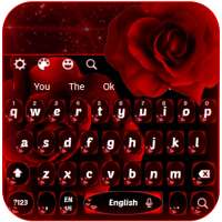 Hermoso tema del teclado Rose