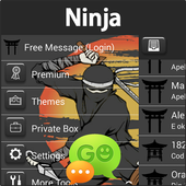 GO SMS Ninja أيقونة