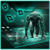 ai robot keyboard icon