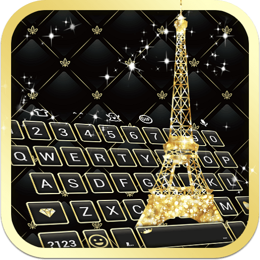 Gold Paris - Emoji Keyboard Skin icon