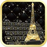 Gold Paris - Emoji Keyboard Skin on 9Apps