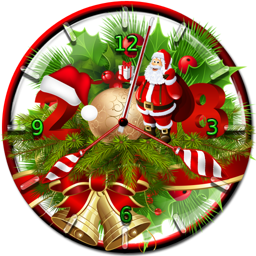 Santa  Claus Clock (HD Themes) icon