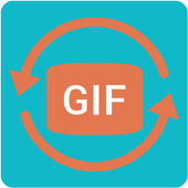 GIF add text आइकन