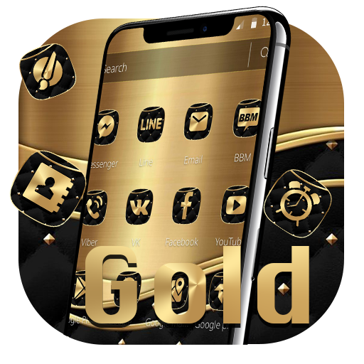 Golden Luxury Black Business Theme icon