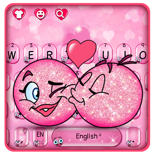 3D Valentine Love Emoji Keyboard Theme icon