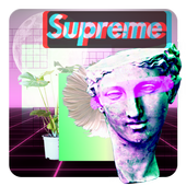 Aesthetic Photo Editor – Glitch Vaporwave Stickers icon