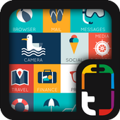 Прохладный Пляж Стиль иконка