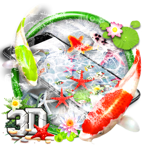 3D Koi Fish Water Ripple Star Theme icon