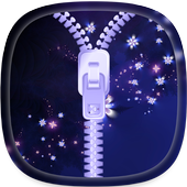 Fireflies Zipper Lock Screen icon