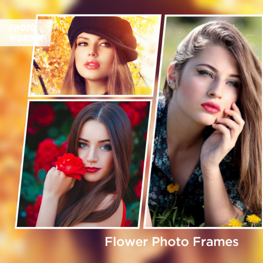 Beautiful Flower Photo Frames Greeting Cards icon