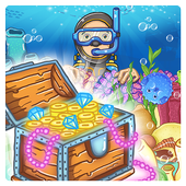 Sea Treasures - Match 3 Connect icon