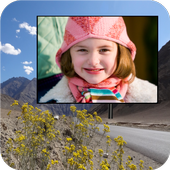 High way road hoarding frames icon