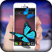 Butterfly on Screen :  Real 3D Butterfly in Screen أيقونة