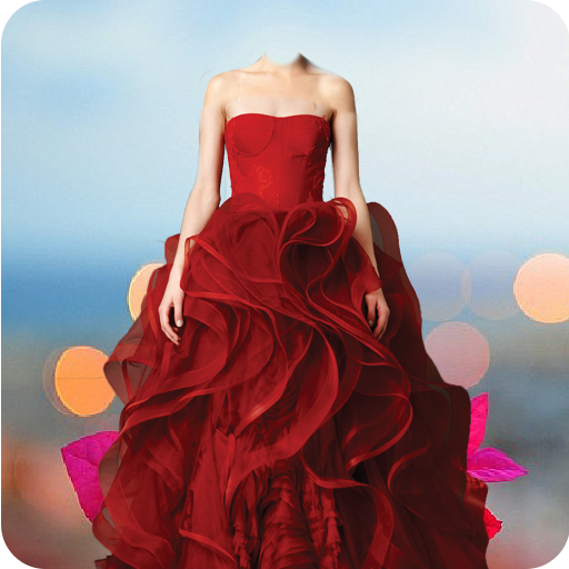 Wedding gown photo suit أيقونة