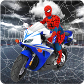 Spider Girl Stuntreiter Superheld Highway Rider icon