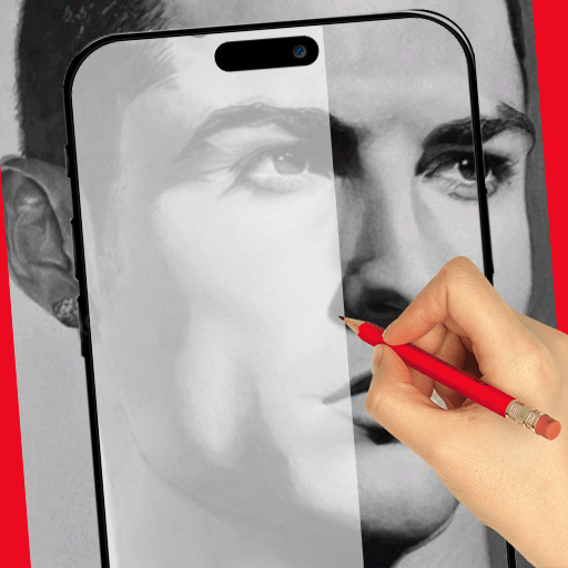 AR VR Drawing Football icon