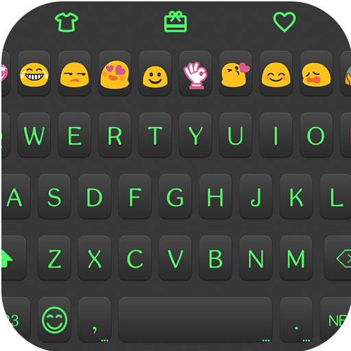 Magic Black Emoji Keyboard أيقونة