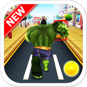 Subway Hulk Hero Run: Infinity War icon