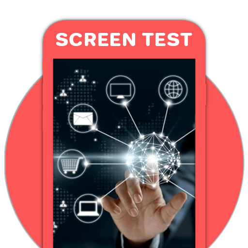 Screen touch test and Device info icon