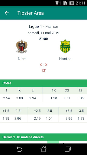 Matchs de football Tipster Area screenshot 3