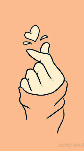 Girly Finger Heart Wallpaper screenshot 3