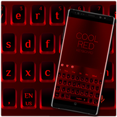 Cool Red Black Keyboard icon