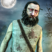 Scary horror grandpa escape house icon