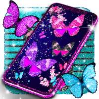 Glitter butterfly wallpapers